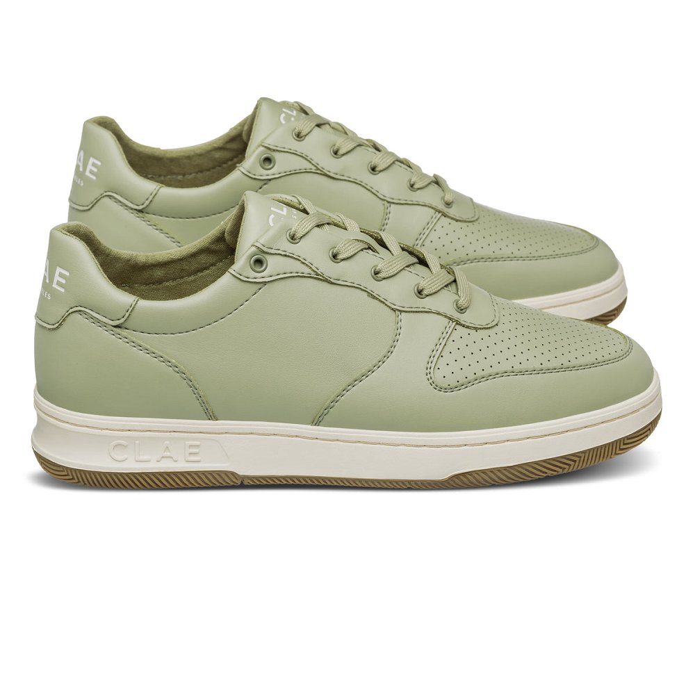 CLAE MALONE CACTUS Shoes Mens USA634-C17 In Sage Light Gum